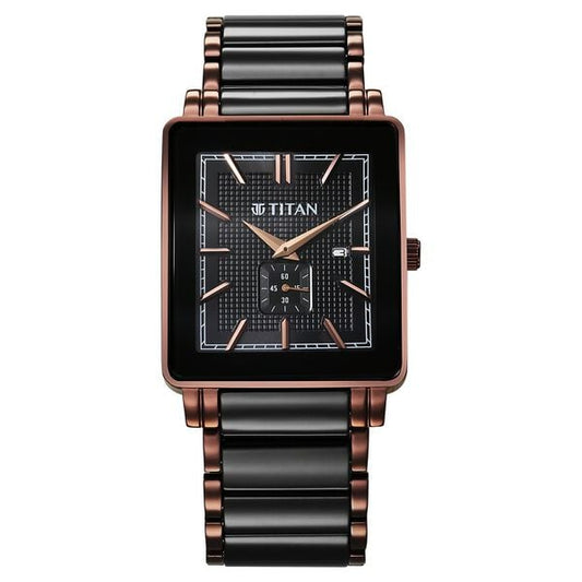 Titan, Men, Analog, Watch, Black Dial, 90013KD06