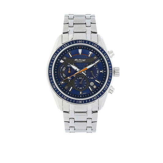Titan, Men, Analog, Watch, Blue Dial, Stainless steel Strap, 90077KM02