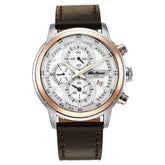 Titan Octane Silver Dial Analog Men's Watch with Silver Dial and Leather Strap,90086KL02