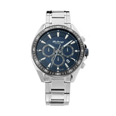 Titan Men's Watch Blue Dial Silver Stainless Steel Strap, 90103KM02