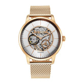 Titan Skeletal Automatic Men's Watch with Gold Dial and Gold Stainless Steel Strap,90110WM01_NEW