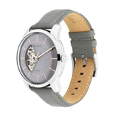 Titan Men's Automatic Watch Analog Grey Dial With Grey Leather Strap, 90126SL01