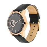 Titan Men's Automatic Watch Analog, Black Dial Black Leather Strap, 90126WL03