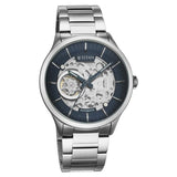 Titan Metal Mechanicals Men's Watch with Blue Dial and Silver Stainless Steel Strap,90140SM01_NEW