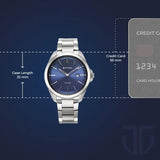 Titan Men's Titanium Quartz Analog Watch Blue Dial With Titanium Strap, 90177TM01