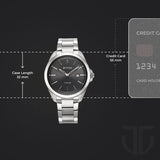 Titan Men's Titanium Quartz Analog Watch Black Dial With Titanium Strap, 90177TM03