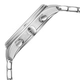 Titan Micromotors Analog Men's Watch with Independent Hour, Minute and 2nd Sub-Dial with Green Dial and Stainless Steel Strap, 90179SM01