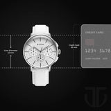 Titan Light leathers Multifunction Men's watch with Silver Dial and Leather Strap, 90200SL04