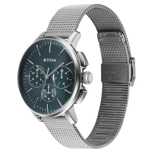 Titan, Men's, Analog Watch, with Leather Band, TI-90200SM01
