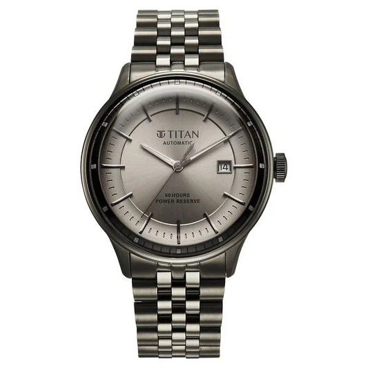 Titan, Men's, Analog Watch, with Stainless Steel Band, TI-90201QM02