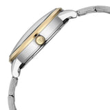 Titan Elegance Analog with Date by Hand Men's Watch with Blue Dial and Stainless Steel Two Toned Strap, 90202BM01