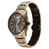 Titan Astral Concealed Automatic Men's Watch with Khaki Dial and Khaki Stainless Steel Strap, 90209QM01