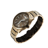 Titan Astral Concealed Automatic Men's Watch with Khaki Dial and Khaki Stainless Steel Strap, 90209QM01