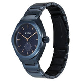 Titan Contour Analog Men's watch with Small Second and Blue Dial and Blue Stainless Steel Strap, 90210QM01
