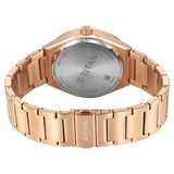 Titan Contour Analog Men's watch with Small Second and White Dial and Rose Gold Stainless Steel Strap, 90210WM01