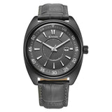 Titan Tonneau Analog Men's watch with Date and Grey Dial and Grey Leather Strap, 90211QL02