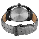 Titan Tonneau Analog Men's watch with Date and Grey Dial and Grey Leather Strap, 90211QL02