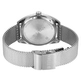 Titan Tonneau Analog Men's Watch with Date and Blue Dial Mesh and Stainless Steel Strap, 90211SM01