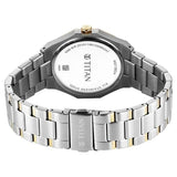 Titan Regalia Men's Analog Watch Silver Dial With Two Toned Stainless Steel Band , 90212BM01
