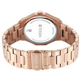 Titan Regalia Men's Analog Watch Brown Dial With Rose Gold Stainless Steel Band , 90212WM01