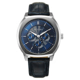 Titan Regalia Men's Analog Watch Blue Dial With Blue Leather Strap , 90213SL01