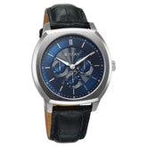 Titan Regalia Men's Analog Watch Blue Dial With Blue Leather Strap , 90213SL01