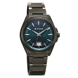 Titan, Men's, Analog Watch, Black Dial, with Stainless Steel Band, TI-90219QM01