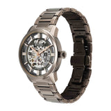 Titan Men's Automatic Watch Silver Dial with Brown Stainless Steel Band, 90220QM01