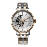 Titan Yin Yang Skeletal Men's Automatic Watch Silver Dial With Two Tone Stainless Steel Band, 90222KM01