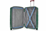 Carlton Milan 55cm, 4 Wheel Cabin Luggage Green Trolley,MILAN55GRN