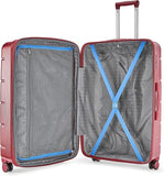 Carlton Milan 55cm, 4 Wheel Cabin Luggage Maroon Trolley,MILAN55MRN