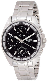 Casio, Women’s Watch Analog, Black Dial Silver Stainless Steel, LTP-2085L-5AVDF