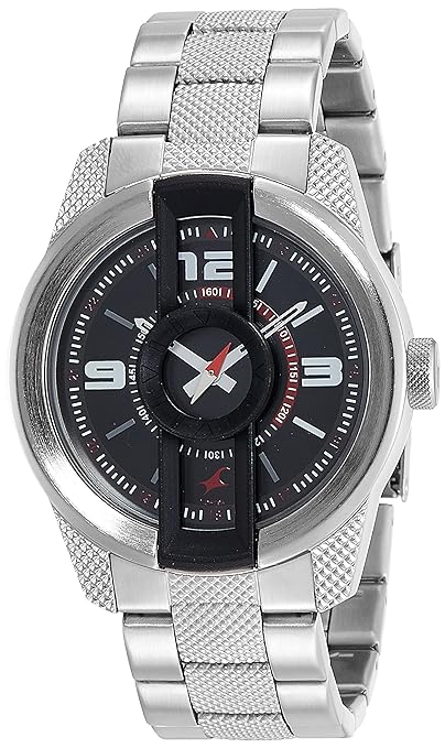 Fastrack, Men's, Analog Watch, Black Dial, with Stainless Steel Band, FA-3152KM01