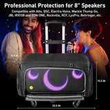 Ikarao Rolling Speaker Bag with 10mm Thick Padding and Folding Hand Truck, IK-X1TRLYBAG