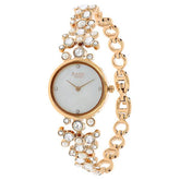 Titan Raga Women's Watch with Mother Pearl dial and Stone Studded Metal Strap, 95032WM01