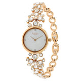 Titan Raga Women's Watch with Mother Pearl dial and Stone Studded Metal Strap, 95032WM01