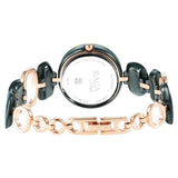 Titan Raga Ceramics Women's Watch Analog Green Dial With Green Stainless Steel Band, 95146KD02