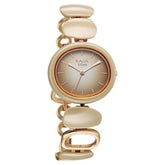 Titan Raga Ceramics Women's Watch Analog Beige Dial With Beige Metal Band, 95146KD06