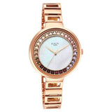 Titan Raga Women's Analog Watch Mother Of Pearl Dial With Rose Gold Stainless Steel Band, 95150WM01