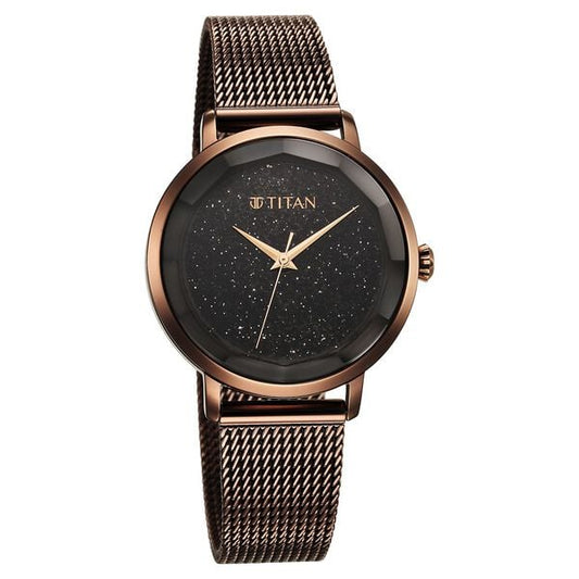 Titan, Men's, Analog Watch, Black Dial, with Stainless Steel Band, TI-95184QM01