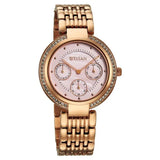 Titan Eternal Quartz Analog Women's Watch With Pink Dial and Rose Gold Metal Strap Watch, 95187WM01