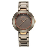 Titan Purple Women's Watch Analog Brown Dial with Brown Ceramic Band, 95189KC09
