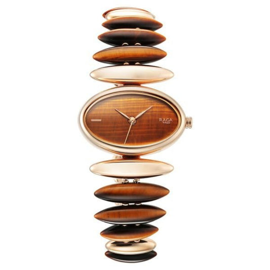 Titan, Women, Analog, Watch, Brown Dial, 95191WM01