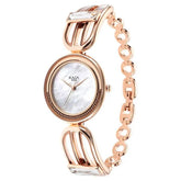 Titan Raga Delight Women's Watch Mother Of Pearl Dial With Rose Gold Stainless Steel Band, 95200WM01