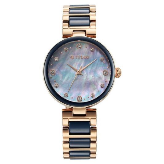 Titan, Women, Analog, Watch, Mother of pearl Dial, 95214KD05