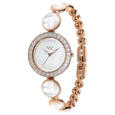 Titan Raga Power Pearls Quartz Analog Women's Watch with Mother Of Pearl Dial faceted and MOP Strap, 95250WM01