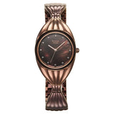 Titan Raga Women's Watch Analog Mother of Pearl Dial with Brown Stainless Steel Band, 95254QM01