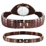 Titan Raga Women's Watch Analog Mother of Pearl Dial with Brown Stainless Steel Band, 95254QM01