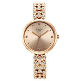 Titan Raga Showstopper Women's Watch Analog Rose Gold Dial & Stainless Steel Band, 95262WM01