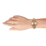 Titan Raga  Women's Showstopper Quartz Analog Watch Rose Gold Dial with Rose Gold  Metal Strap, 95263WM01